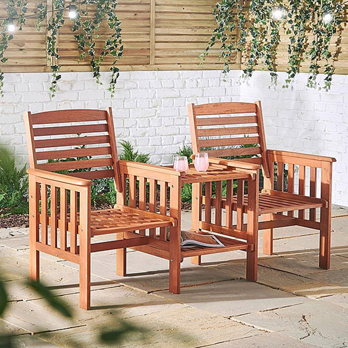 Hardwood Garden Furniture Set Best, Timber Garden Chairs Ireland
