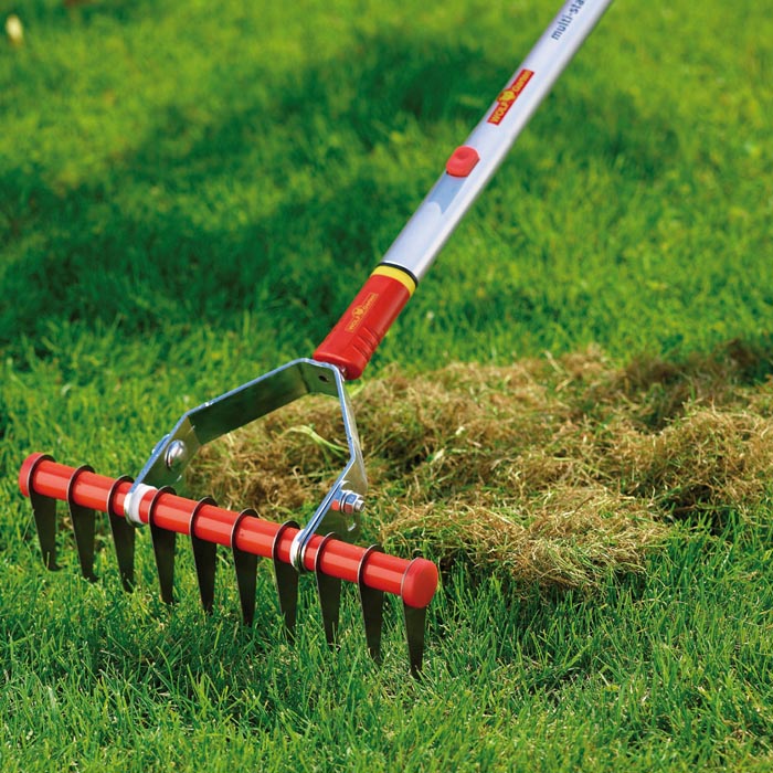 Wolf Garden Multi-Change® Moss Removal Rake Head & Handle On Sale