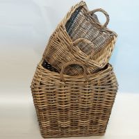 Curved Wicker Basket