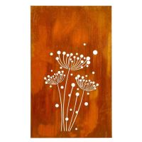 Floral Corten Screen
