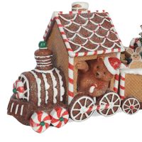 polyresin-gingerbread-train