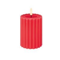Battery Operated Candle (Coral)