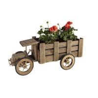 Wooden Cart Planter