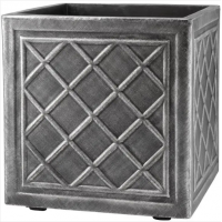 38cm Square Lead Effect Planter