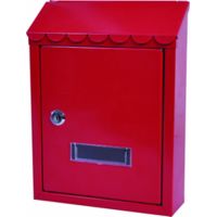 Red Steel Postbox