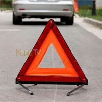Reflective Car Warning Triangular Sign