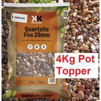 Quartzite Pea Gravel Pot Topper 20mm (4kg)