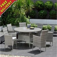 12 Aruba Wicker Garden Furniture Set (6 Seater)