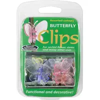 BUTTERFLY CLIP ASSORT(6 pack)