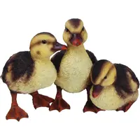 Real life Duckling Group Ornaments