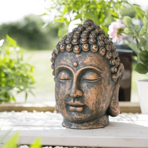 Buddha Head Garden Statue