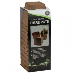 Square Fibre Plant Pots