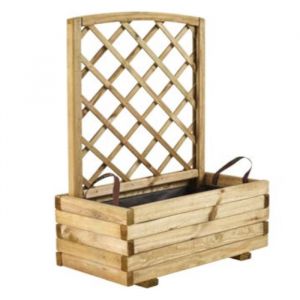 Wooden Trellis Planter (Rectangular)