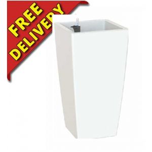 Piza Planter White 60cm with insert