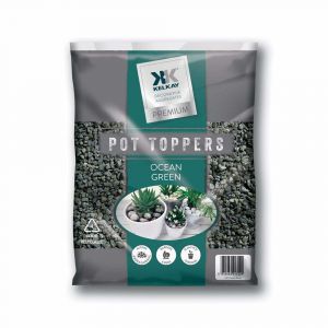 Bag of Ocean Green Pot Topper