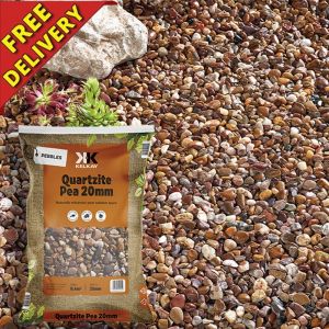 Bag of Washed Quartzite Pea Gravel