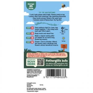Tip Top Nasturtiums Seeds