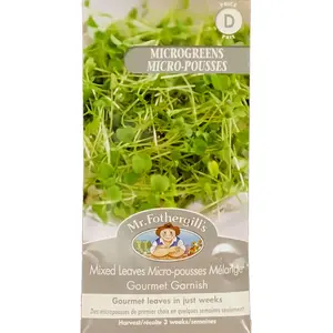 MIXED LEAVES Gourmet Garnish Mr Fothergills Seeds