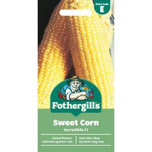 SWEET CORN Incredible F1 Mr Fothergills Seeds
