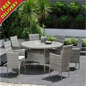 12 Aruba Wicker Garden Furniture Set (6 Seater)