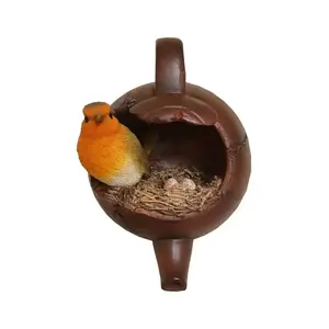 Arts Wall Hanging Robin Nested in Teapot