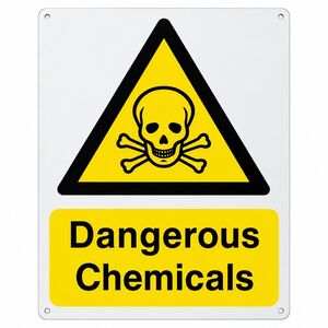 Dangerous Chemicals Warning Sign