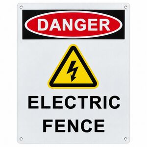 Danger Electric Fence Warning Sign