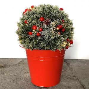 Artificial Christmas Topiary Ball