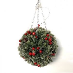 Artificial Christmas Topiary Ball