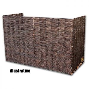 Triple Willow Wheelie Bin Screen