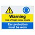 Ear Protection and High Noise Warning Sign