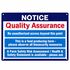 Quality Assurance Farm Biosecurity Sign